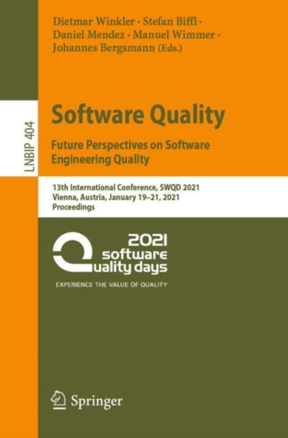 E-book Software Quality: Future Perspectives on Software Engineering Quality Dietmar Winkler