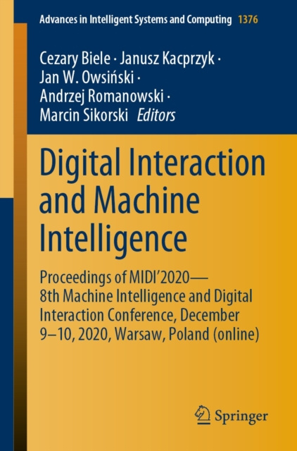 E-book Digital Interaction and Machine Intelligence Cezary Biele