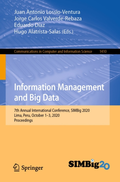 E-book Information Management and Big Data Juan Antonio Lossio-Ventura