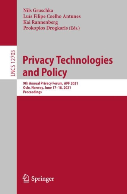 E-knjiga Privacy Technologies and Policy Nils Gruschka