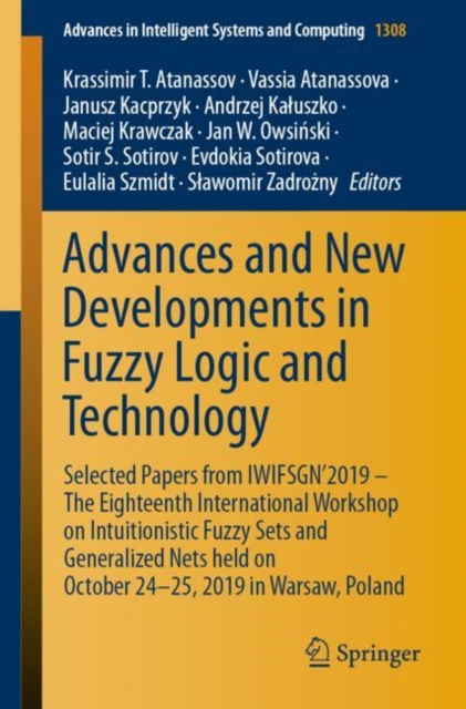 E-book Advances and New Developments in Fuzzy Logic and Technology Krassimir T. Atanassov