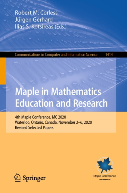 ebook Maple in Mathematics Education and Research Robert M. Corless
