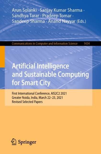 E-book Artificial Intelligence and Sustainable Computing for Smart City Arun Solanki