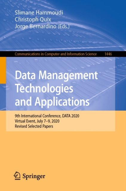 E-book Data Management Technologies and Applications Slimane Hammoudi