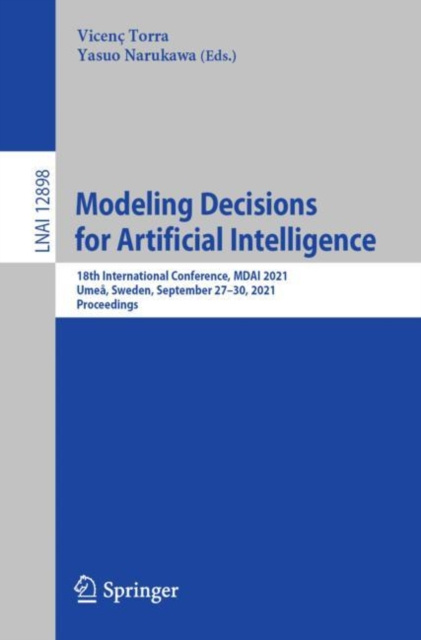 E-book Modeling Decisions for Artificial Intelligence Vicenc Torra