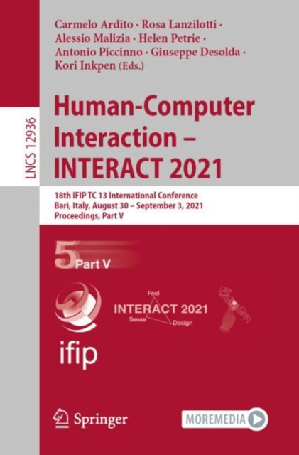 E-book Human-Computer Interaction - INTERACT 2021 Carmelo Ardito