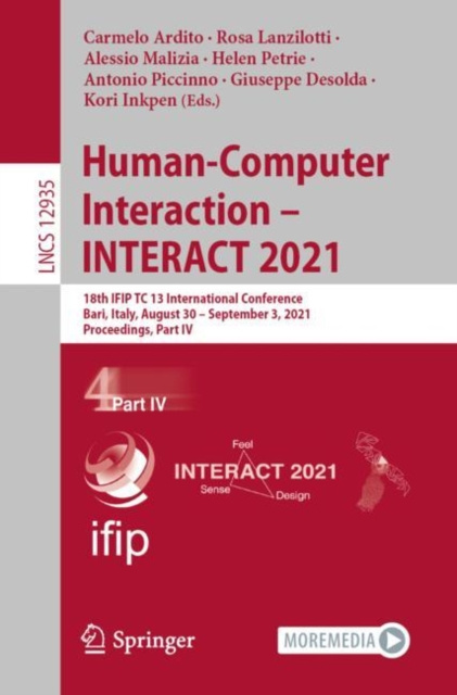 E-book Human-Computer Interaction - INTERACT 2021 Carmelo Ardito