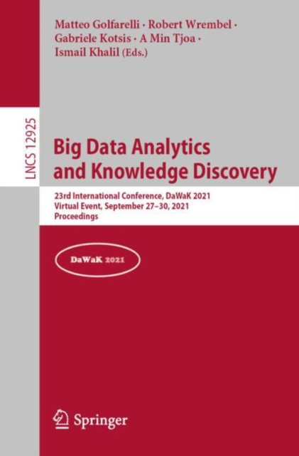 E-book Big Data Analytics and Knowledge Discovery Matteo Golfarelli