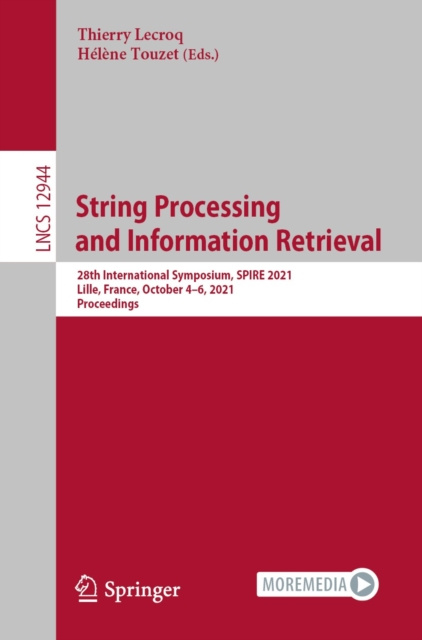 E-knjiga String Processing and Information Retrieval Thierry Lecroq
