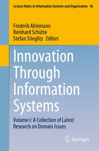 E-knjiga Innovation Through Information Systems Frederik Ahlemann