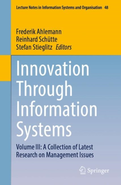 E-book Innovation Through Information Systems Frederik Ahlemann