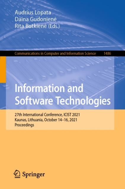 E-book Information and Software Technologies Audrius Lopata