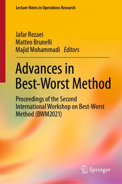 E-kniha Advances in Best-Worst Method Jafar Rezaei