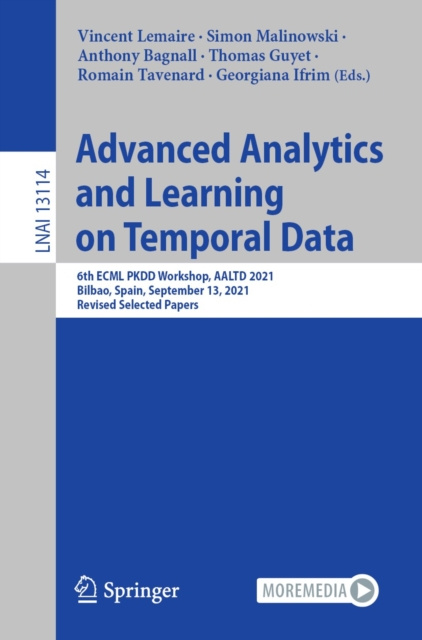 E-book Advanced Analytics and Learning on Temporal Data Vincent Lemaire