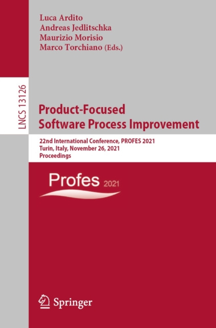 E-book Product-Focused Software Process Improvement Luca Ardito