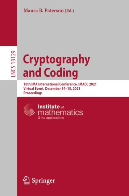 E-knjiga Cryptography and Coding Maura B. Paterson