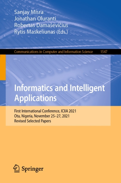 E-book Informatics and Intelligent Applications Sanjay Misra