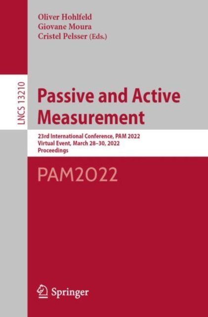 E-knjiga Passive and Active Measurement Oliver Hohlfeld