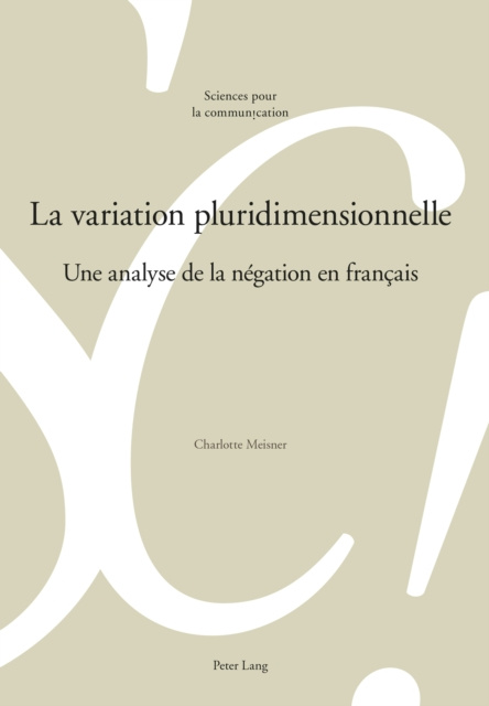 E-kniha La variation pluridimensionnelle Meisner Charlotte Meisner