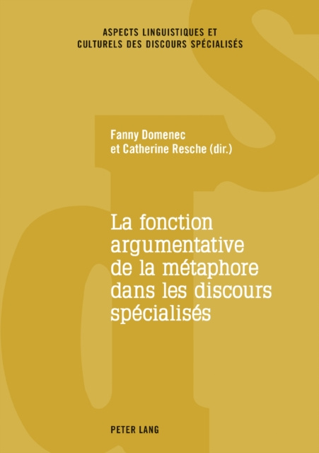 E-kniha La fonction argumentative de la metaphore dans les discours specialises Domenec Fanny Domenec
