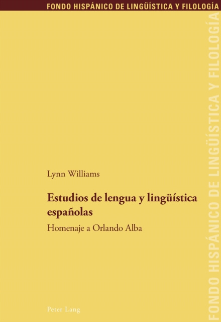 E-kniha Estudios de lengua y lingueistica espanolas Williams Lynn Williams