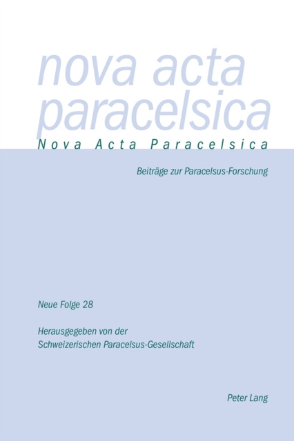 E-kniha Nova Acta Paracelsica 28/2018 Holenstein Weidmann Pia Holenstein Weidmann