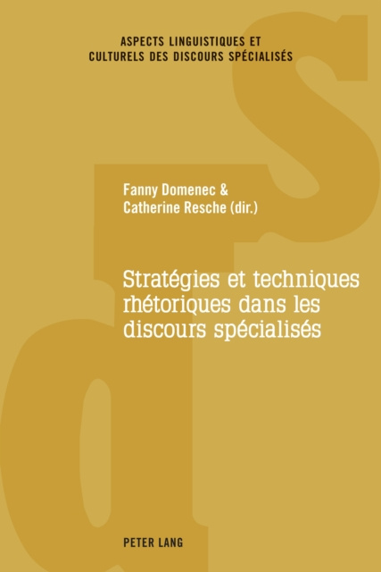 E-kniha Strategies et techniques rhetoriques dans les discours specialises Domenec Fanny Domenec