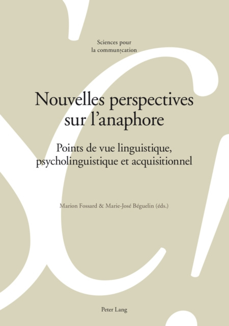 E-kniha Nouvelles perspectives sur l'anaphore Fossard Marion Fossard