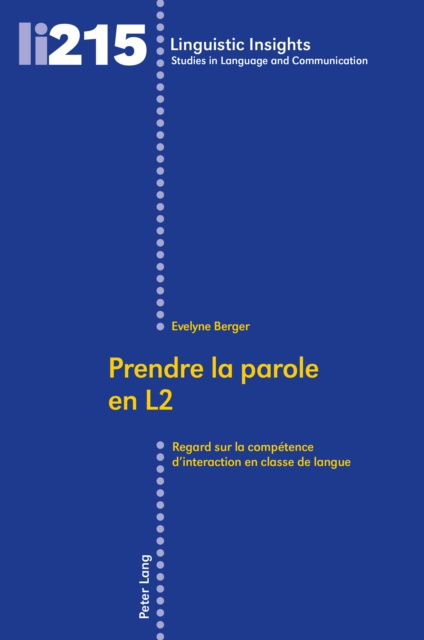 E-kniha Prendre la parole en L2 Berger Evelyne Berger