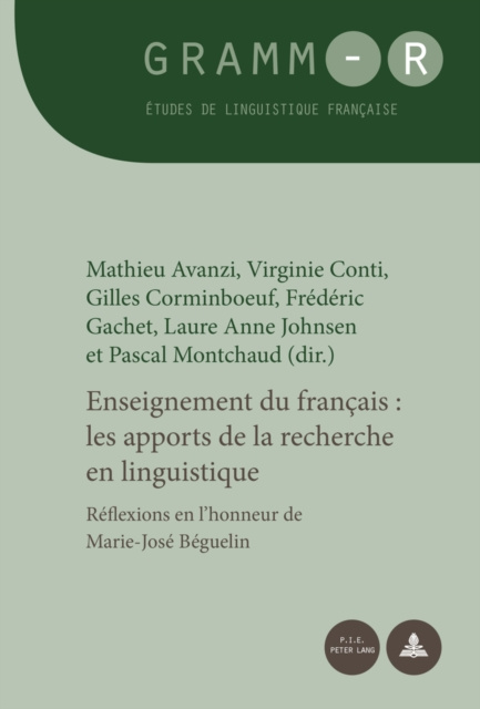 E-kniha Enseignement du francais : les apports de la recherche en linguistique Avanzi Mathieu Avanzi