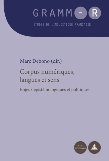 E-kniha Corpus numeriques, langues et sens Debono Marc Debono