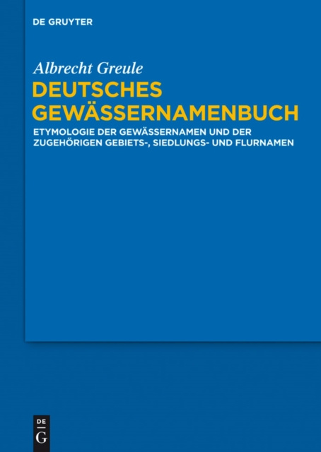 E-kniha Deutsches Gewassernamenbuch Albrecht Greule