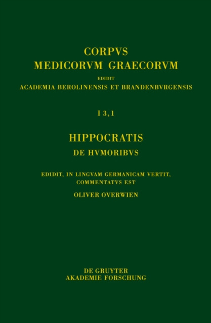 E-kniha Hippocratis De humoribus Oliver Overwien