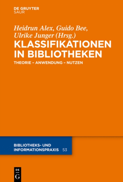 E-book Klassifikationen in Bibliotheken Heidrun Alex