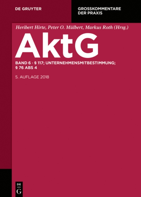 E-Book 117; MitbestR; Nachtrag  76 Abs 4 Michael Kort