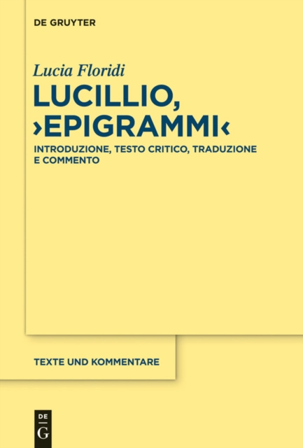 E-knjiga Lucillio, &quote;Epigrammi&quote; Lucia Floridi