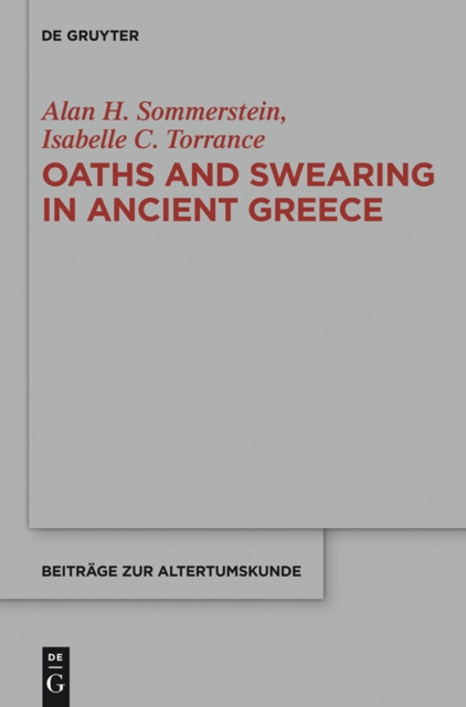 E-kniha Oaths and Swearing in Ancient Greece Alan H. Sommerstein
