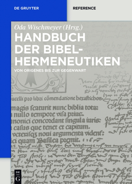 ebook Handbuch der Bibelhermeneutiken Oda Wischmeyer