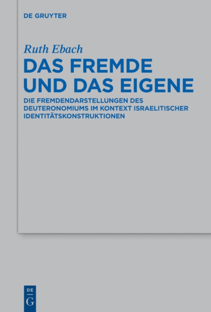 E-knjiga Das Fremde und das Eigene Ruth Ebach