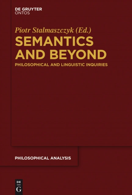 E-book Semantics and Beyond Piotr Stalmaszczyk