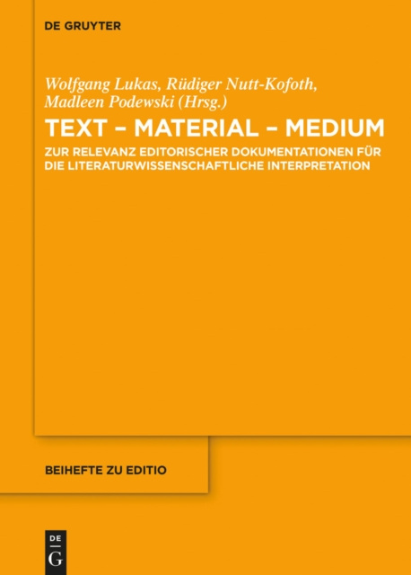 E-kniha Text - Material - Medium Wolfgang Lukas