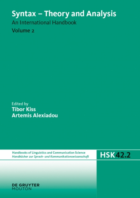 E-Book Syntax - Theory and Analysis. Volume 2 Tibor Kiss