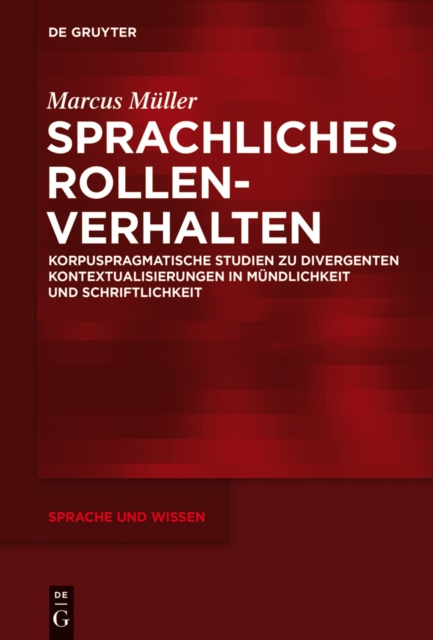 E-book Sprachliches Rollenverhalten Marcus Muller
