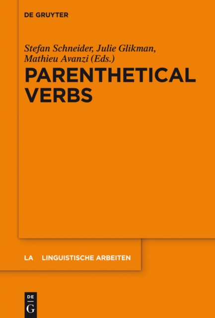 E-kniha Parenthetical Verbs Stefan Schneider