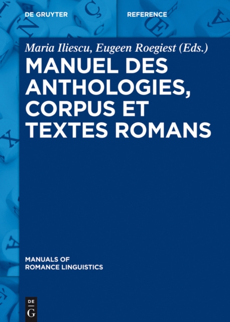 E-kniha Manuel des anthologies, corpus et textes romans Maria Iliescu