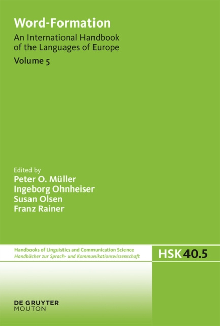 E-book Word-Formation Peter O. Muller
