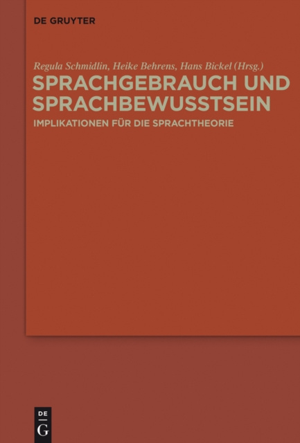 E-kniha Sprachgebrauch und Sprachbewusstsein Regula Schmidlin