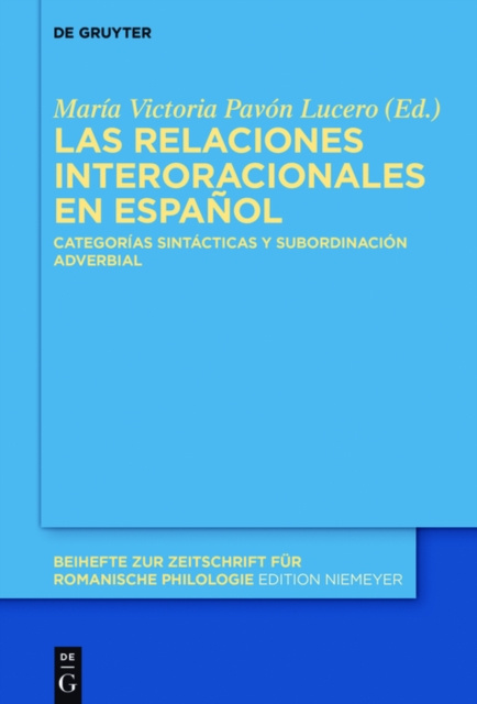 E-kniha Las relaciones interoracionales en espanol Maria Victoria Pavon Lucero