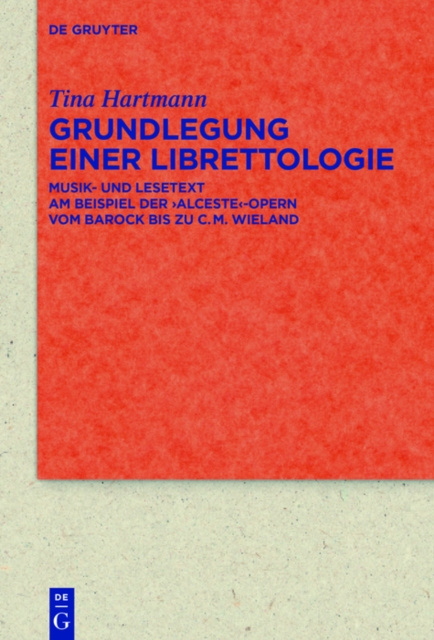 E-knjiga Grundlegung einer Librettologie Tina Hartmann