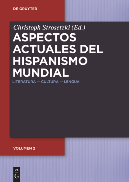 E-kniha Aspectos actuales del hispanismo mundial Christoph Strosetzki